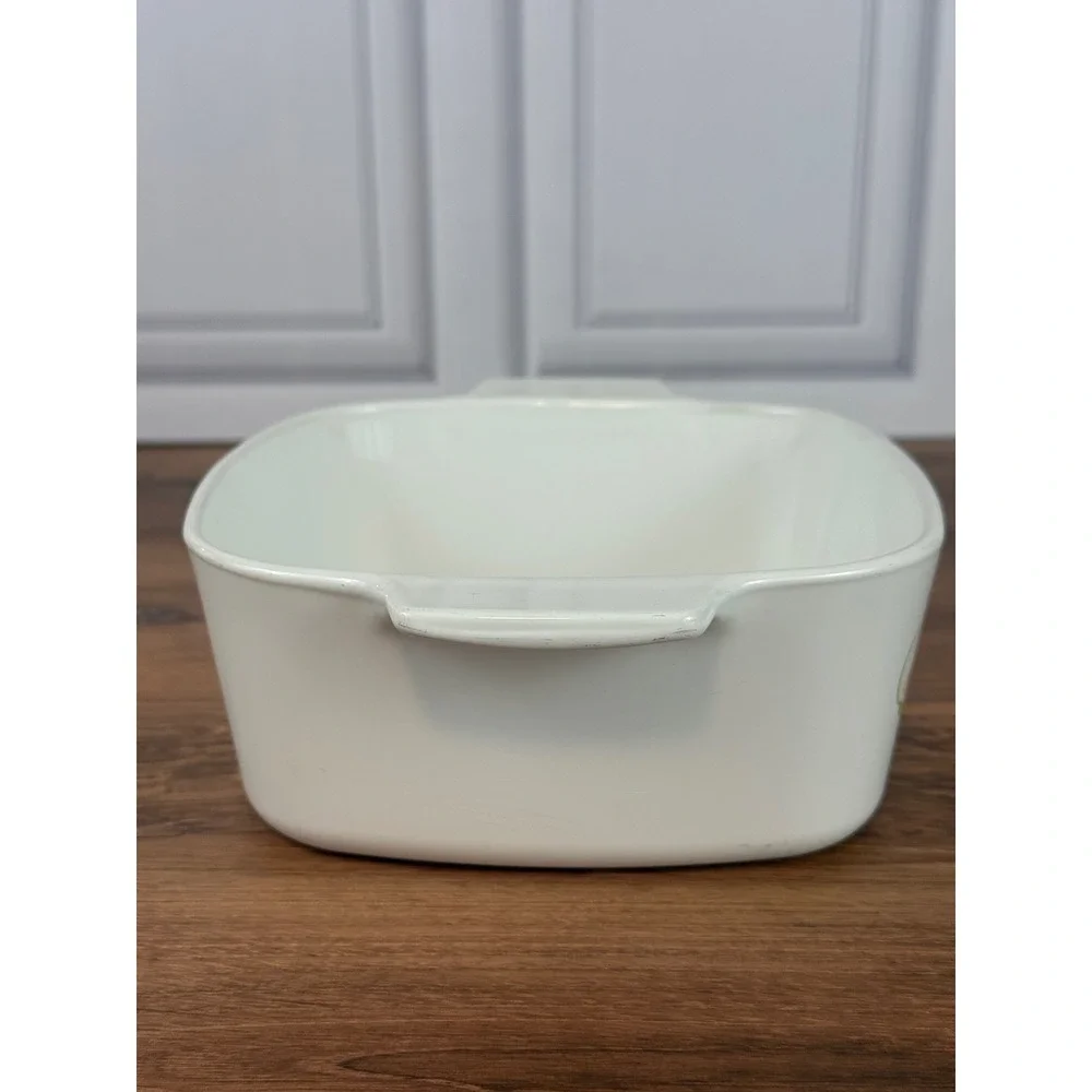 Vintage 1970s Corning Wear Wildflower Pattern 1 1/2 Quart Casserole Dish EUC‎